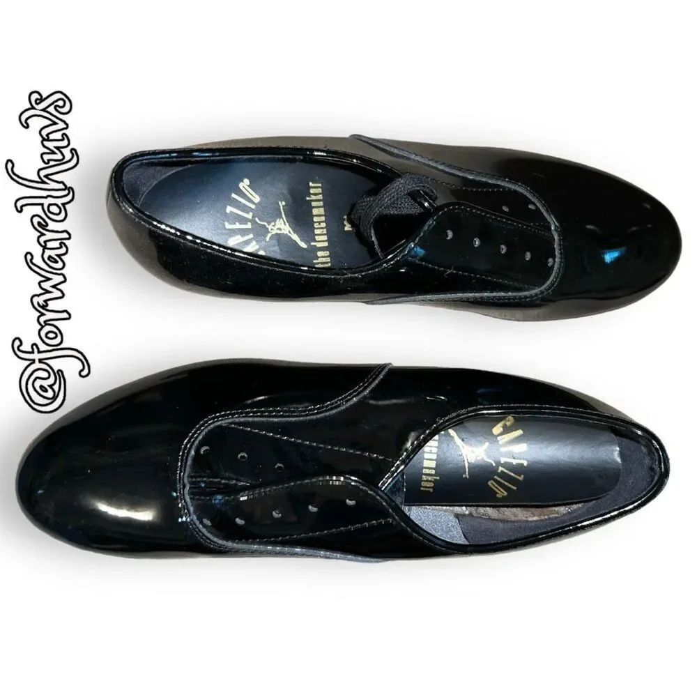 Capezio Style 7713 Patent Leather Tap Shoes Size 5M